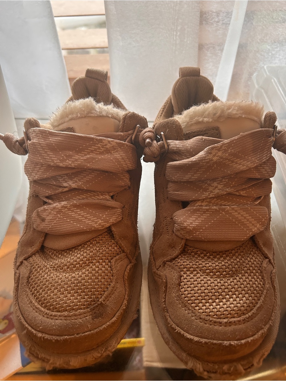 Kids Tan UGG Sneakers